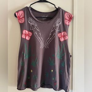 Midnight Rider - Nudies rodeo tailors Sz small tank
